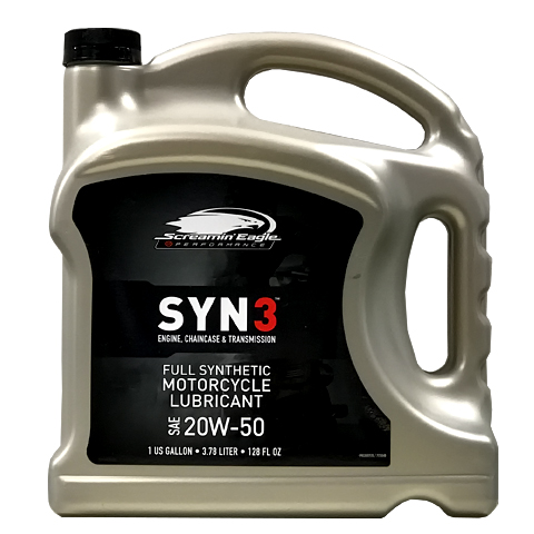 SYN3 シンスリー 20W-50 100%化学合成油 （エンジン・トランスミッション・プライマリー兼用オイル） 1ガロン（約3.8L）